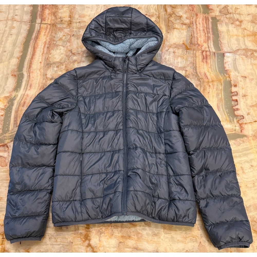 Tna Womens Pufler Hooded Jacket Black Long Sleeve Full Zip Insulated Outdoor‎ S